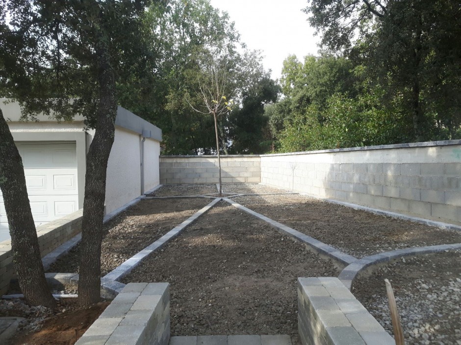 Dallage béton drainant coloré 4