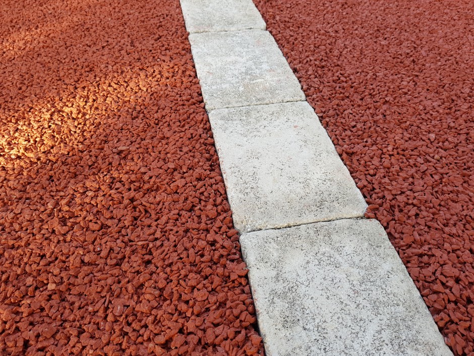 Dallage béton drainant coloré 6